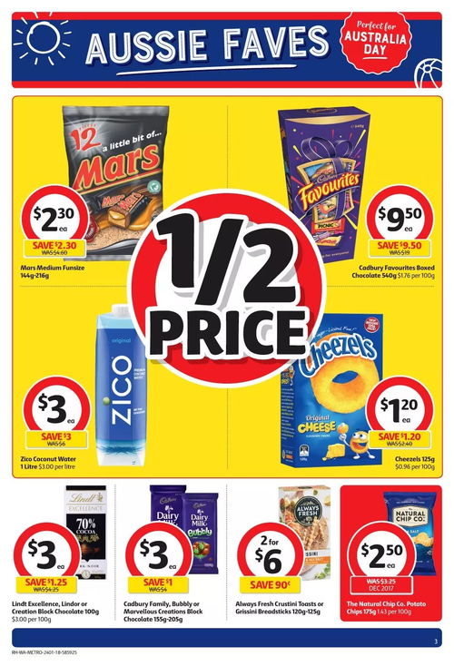 Coles 1月24日特价打折信息 每周更新，埃米特带您精打细算